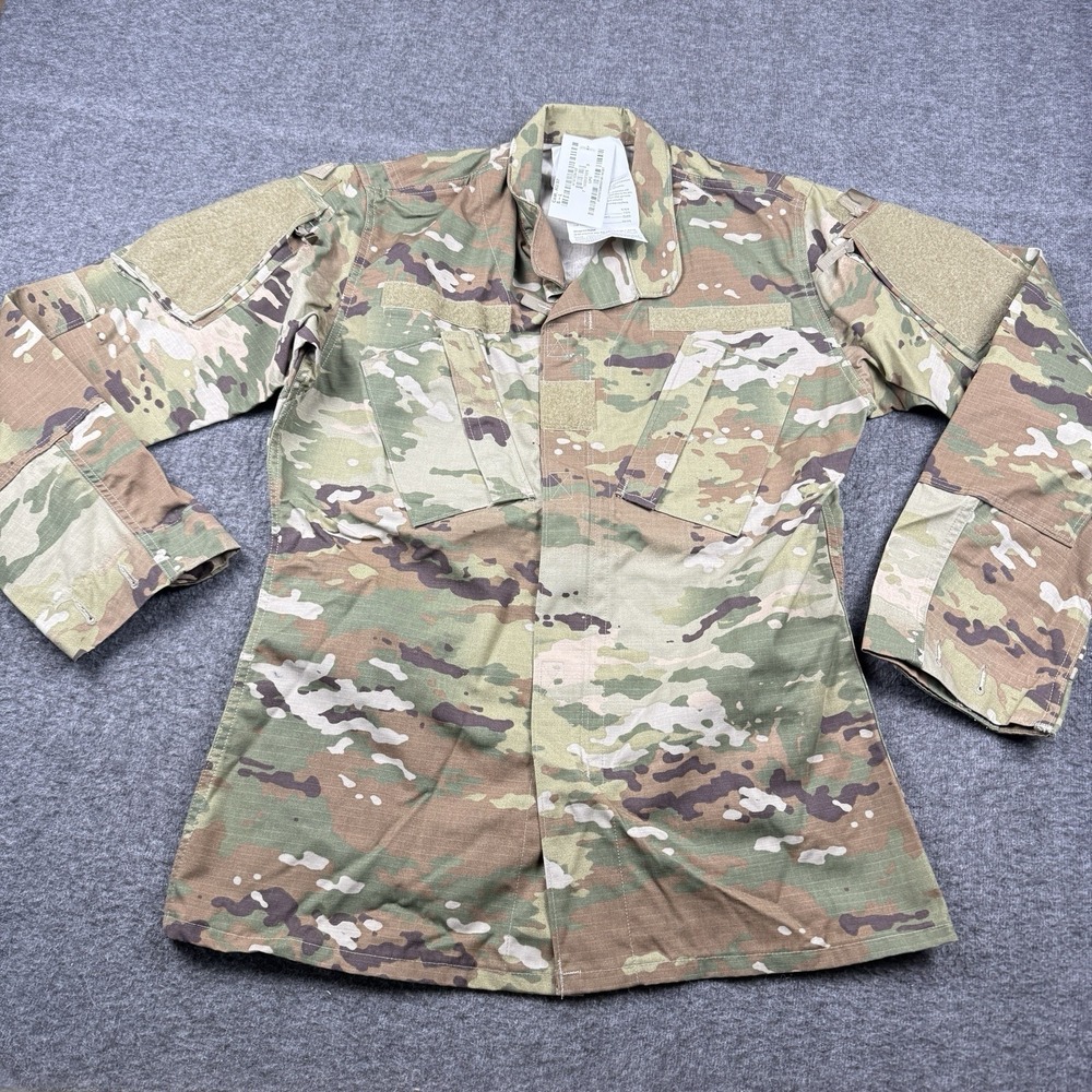 Army Combat Uniform Coat Small Long OCP ACU Multicam Camo Jacket Insect NEW